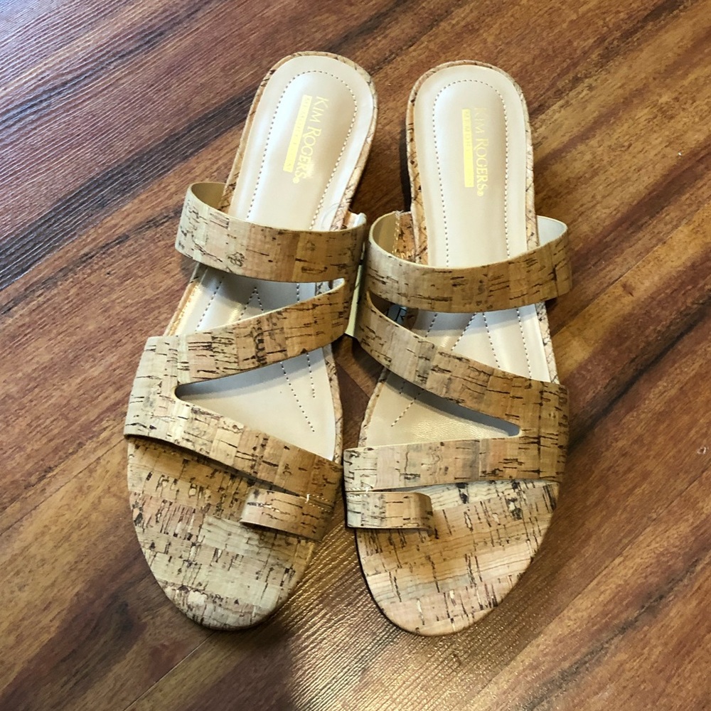 Kim Rogers Cork Wedges
